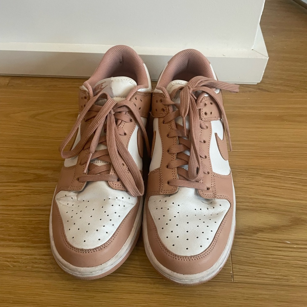 Women's Pink and White Sneakers